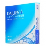 -10.00, Dailies AquaComfort Plus (90 шт.) однодневные контактные линзы Alcon