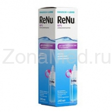 ReNu MPS Bausch&Lomb 240 мл. Раствор для контактных линз с контейнером, для чувствительных глаз